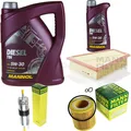 Motor-Öl 6L MANNOL Diesel TDI 5W-30+MANN-FILTER Filterpaket für BMW X1 E84 28i