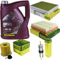 MANN-FILTER Inspektionspaket MANNOL 5L Diesel TDI 5W-30 für BMW 4 Gran Coupe