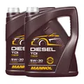 10 (2x5) Liter MANNOL 5W-30 Diesel TDI Motoröl für VW, Audi, Seat, Skoda