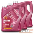 MANNOL 3x 5 L LITER DIESEL TDI 5W-30 MOTOR-ÖL MOTOREN-ÖL