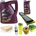 MANN-FILTER Inspektionspaket MANNOL 6L Diesel TDI 5W-30 für BMW X1 xDrive28i