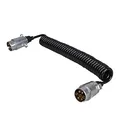 ProPlus Spiralkabel 4,5M mit 2X Stecker 7-polig Metall