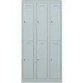Garderobenschrank Primary Locker BxHXT 900x1800x500mm lichtgrau