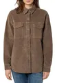 Eight 2 Nine Damen Cord Hemdjacke – Lässige Cordjacke mit Knopfleiste brown S
