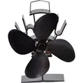 Firefix Kaminofen-Ventilator stromlos Schwarz