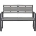 Garden Impressions Detroit Alu Parkbank Gartenbank 2-Sitzer - Grau