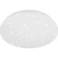 LED Deckenleuchte Deckenlampe Sternendekor 8 W weiß Metall Ø22cm Briloner - Weiß