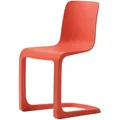 Vitra Freischwinger Evo-C poppy red rot, Designer Jasper Morrison, 46.5x81.5x51 cm