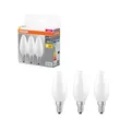 3er OSRAM E14 LED Base Classic B 60 Kerze matt 5,9W wie 60W warmweiß für Kronleu