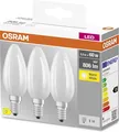 OSRAM Star Filament E14 matt 2700K 806lm 60W Ersatz nicht dimmbar 3er Pack