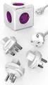 allocacoc PowerCube ReWirable Travel Plugs + DE Kabel, Reiseadapter & 5x Verteiler, 230V Schuko