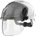 JSP Industrieschutzhelm EVOVISTAshield EN 397 belüftet Farbe weiß/Rauchglas