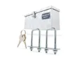 HASKYY Anhänger-Deichselbox Aluminium Transportbox Deichselbox für Anhänger 485x140x200 mm Alukoff