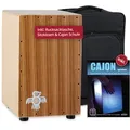 XDrum PERC CP-484 Cajon Peruana Zebrano Set inkl. Cajonschule