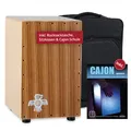 Perfektes Starterset mit Cajon, Rucksack-Tasche & Cajonschule für Einsteiger