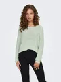 ONLY Strickpullover ONLGEENA XO L/S PULLOVER KNT NOOS Materialmix, regular fit