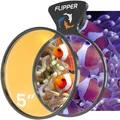 FL!PPER DeepSee Max Orange Filterobjektivaufsatz für perfekte Vollfarbkorallen und Riffe, professionelle Kamera- und Filmfotografie und Betrachtung Ihres Aquariums (schwarz, max. 12,7 cm)