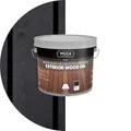 WOCA Denmark Exterior Wood Oil Anthrazit 2,5 L - Terrassenöl für Terrassen, Zäune und Möbel im Außenbereich