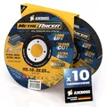 10x Metall-Trennscheibe Ø 115 x 1 x 22.23mm - Die Metalltrennscheibe Metal Racer by AMBOSS WERKZEUGE ist geeignet für Stahl & Edelstahl, Stahl/Inox Trennscheibe 115 passend für Winkelschleifer