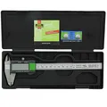Burg Wächter Digitaler Messschieber, Hochwertiger Messschieber für feinste Abstände und Durchmesser, inkl. Hülle, Anzeige in Millimeter und Inch, 150 mm, Schwarz/Grau