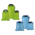 HAPPY PEOPLE Packsack, 3er Set, blau/grün, Nylon - bunt