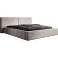 Designer Polsterbett Ophelia in Cord mit Stauraum 140x200 Beige