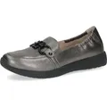 Caprice Slipper - Dunkelgrau Metallic Leder : Normal : 40 Größe: 40 Weite: Normal - 40