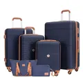 Travelhouse Trolleyset Bari, 4 Rollen, (Spar-Set, 6 tlg., Hartschalen Trolley-Set 6-teilig)