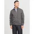 Jack & Jones Blouson JJERUSH Stylisch, funktional, ideal für Herbst, pflegeleicht mit stylischem Stehkragen grau M (50)