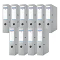 DONAU Premium Ordner Breit 10er Pack/DIN A4 / 7,5 cm / 10 Stück/Grau/Kunststo...