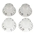 Musiclily Pro 4Pcs Transparent Metric Guitar Hat Knobs For Epiphone Les Paul SG