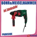 PARKSIDE Bohr & Meißelhammer PBH 800 B1, 800 W SDS-Plus inkl. Zubehör & Koffer