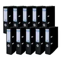 Donau Master Ordner Breit 10er Pack FSC/DIN A4 / 7,5 cm / 10 Stück/Schwarz/Kunststoffbezug PP/Carton Papier Schlitzordner Büroordner Aktenordner Ringordner/Grünen Punkt