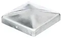 ALBERTS Pfostenkappe Zaunkappe Abdeckkappe Endkappe Stahl verzinkt 120x120 mm