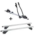 Fahrradträger SAGITTAR + Alu Dachträger RB003 kompatibel mit für Toyota Auris Kombi (5Türer) ab 2013
