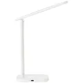Brilliant LED Deko Schreib Tisch Leuchte Lampe VICARI Kunststoff weiß 12x33 cm