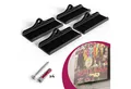Mobilefox Wanddekoobjekt Schallplatten Wandhalterung für LP Disc Vinyl Halter 4 Stück