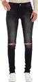 Cipo & Baxx Damen Slim Fit Jeans Stonewashed 19CB05 Black W29/L32