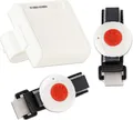 Helpline Mini für Zwei: Kleiner mobiler Hausnotruf mit 2x wasserdichtem Notrufarmband und Gürtel Clip für die häusliche Pflege; Notrufsystem mit 2x Funk Notruf Armband; Notrufknopf für Senioren