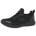 Skechers Squad Sr Damen Turnschuhe, Black Flat Knit, 42 EU