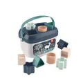 Fisher-Price - Babys erste Bausteine – Marineblaues Kitz Set mit 10 Bausteinen