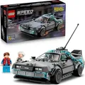 LEGO Speed Champions Zeitmaschine aus Zurück in die Zukunft - Kinder Spielzeug mit Automodell und 2 Minifiguren - Marty McFly und Doc Brown - Krea... - Bronze