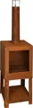 Esschert Design FF298, Tragbare Feuerstelle, offen, Brennholz, Rostfarbe, Draußen, Rechteckig
