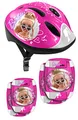 Helm mit einstellbaren Tailleneinstellungen + ELLBOGEN und KNIESCHÜTZER Barbie