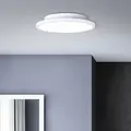 BRILLIANT funktionales LED Panel Aufbaupaneel BUFFI | schwebende Optik durch flachen Aufbau | Metall/Kunststoff |  Ø 25cm | 13 W 1300 Lumen 4000 K... - Weiß