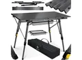 KESSER® Campingtisch faltbar Klapptisch mit Aluminiumrahmen Aufrollbare Tischplatte Falttisch klappbar höhenverstellbar inkl. Tragetasche mit Trageband & Netztasche