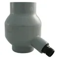 House of Marley Marley Regensammler Rainboy mit Anschluss 1 Aussengewinde Fenstergrau RAL 7040 NW 105 mm (074542)