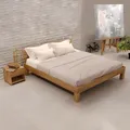 Krok Wood Massivholzbett Julia in Eiche (90 x 200 cm)