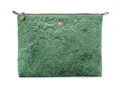 Pip Studio Cosmetic Flat Pouch L Velvet Quilted Green dunkelgrün