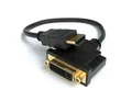 JAMEGA HDMI zu DVI Adapter DVI-I (24+5) Buchse auf HDMI Stecker 4K 1080P HDMI-Adapter
